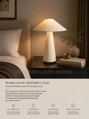 Minimalist Conical Table Lamp