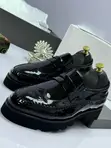 Men's Black Patent Leather Brogue Shoes - Brand New - 1