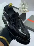 Men's Black Patent Leather Brogue Shoes - Brand New - 2
