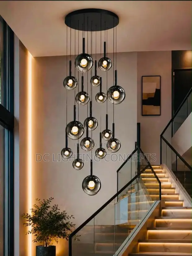 Sallayar Pendant Na Zamani Mai Kyau Tare Da Gilashin Crystal Da Fitilar LED - 1