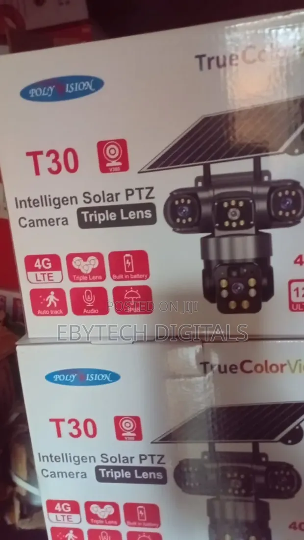 T30 Solar PTZ Camera with Triple Lens - 1