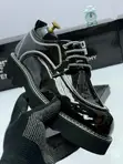 Givenchy Men's Black Leather Derby Shoes - 1