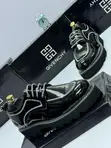 Givenchy Men's Black Leather Derby Shoes - 2