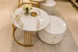 Real Marble Center Table with 2 Drawers - 2