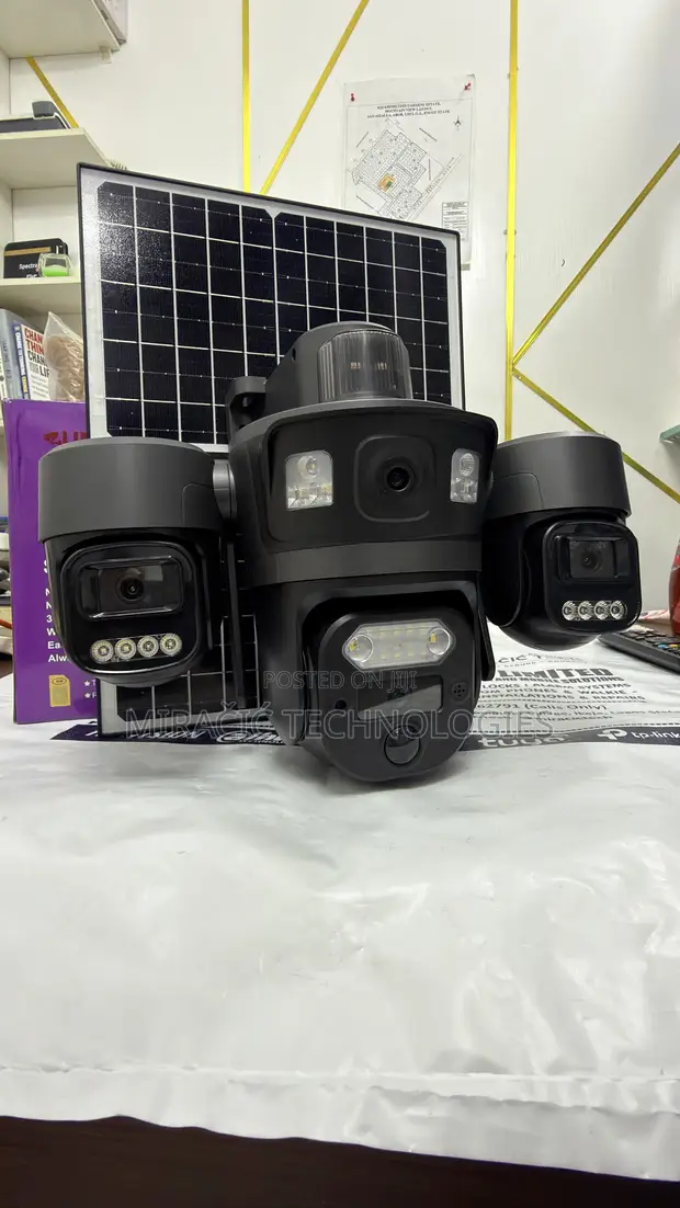 UBOXPro 3-Lens Solar CCTV Camera 12MP - 1