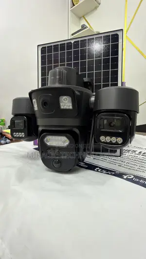 UBOXPro 3-Lens Solar CCTV Camera 12MP