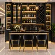 Luxury HDF Bar Wall Unit - Custom Modern Designs - 1