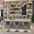 Luxury HDF Bar Wall Unit - Custom Modern Designs - 2