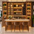 Luxury HDF Bar Wall Unit - Custom Modern Designs - 3
