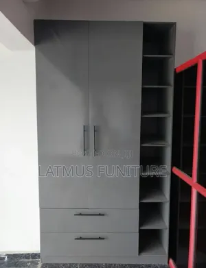 Latmus Furniture Wardrobe Closet Mai Kofofi 4 Da Fitilar LED