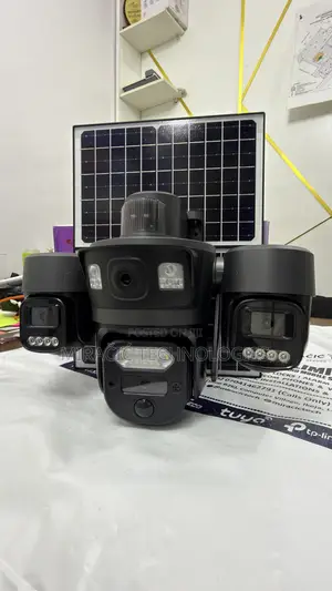UBOX Pro 12MP 3-Lens Kamara ta CCTV mai Amfani da Rana