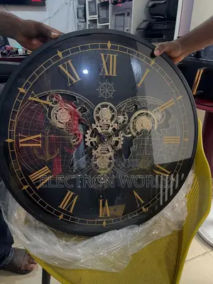 Chrono Luxe Designer Wall Clock - World Map Dial