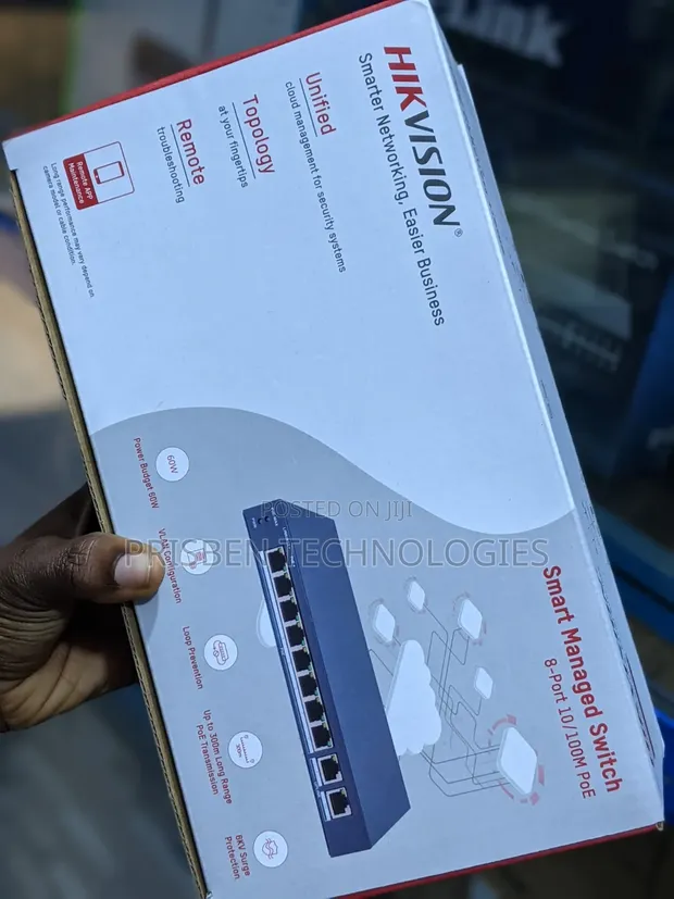 Hikvision Smart Managed Switch 8-Port 10/100m PoE - 1