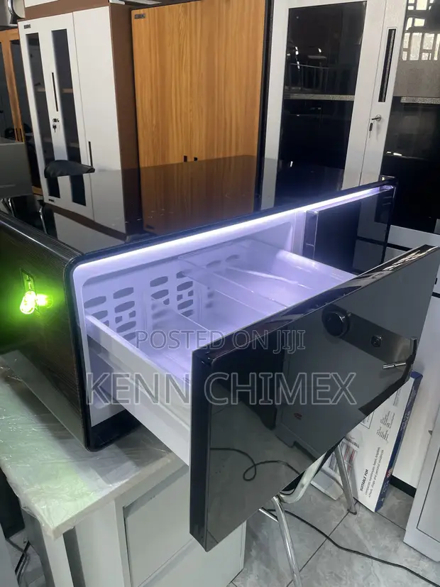 Smart Coffee Table with Fridge, Freezer, Wireless Charging - 1