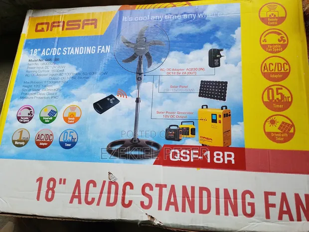 Qasa Solar Standing Fan - 1