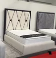 Home Interiors Padded Bedframe 6x6 with Bedsides - 2