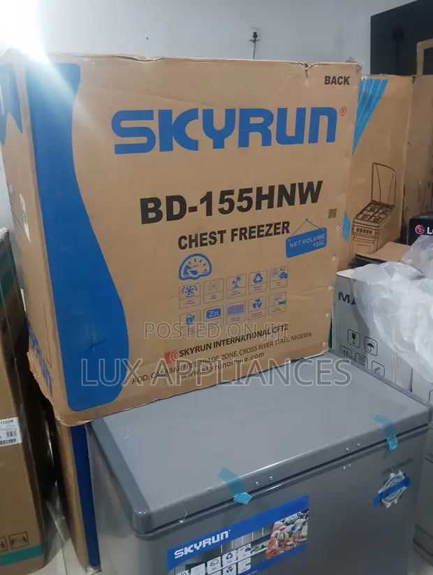 Skyrun BD-155HW 155L Chest Freezer - Brand New - 1
