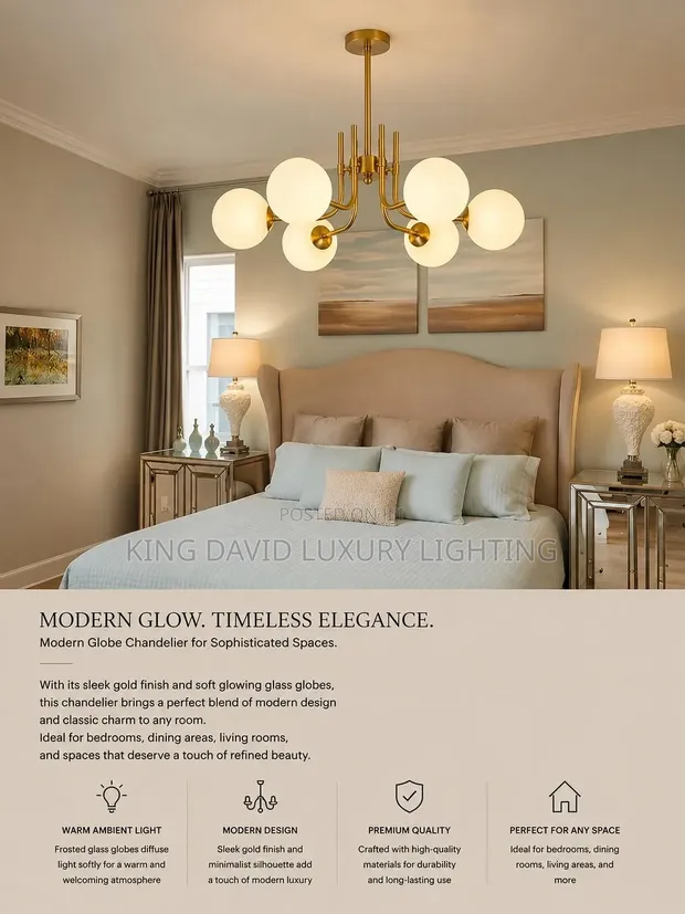 Modern Globe Chandelier - 1
