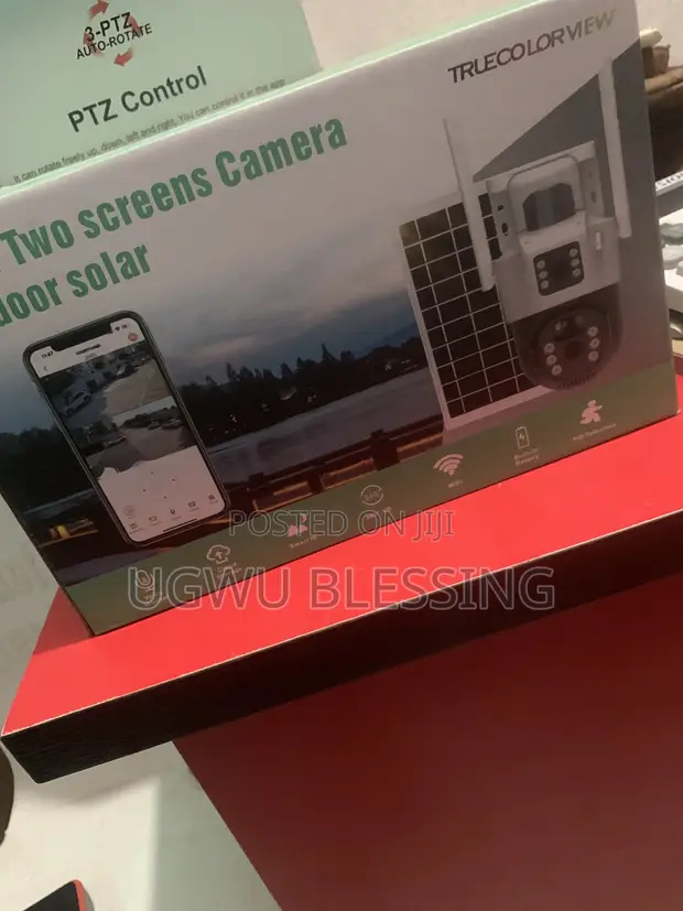V380 Pro 4G Solar PTZ Security Camera - 8MP Ultra HD Dual Lens - 1