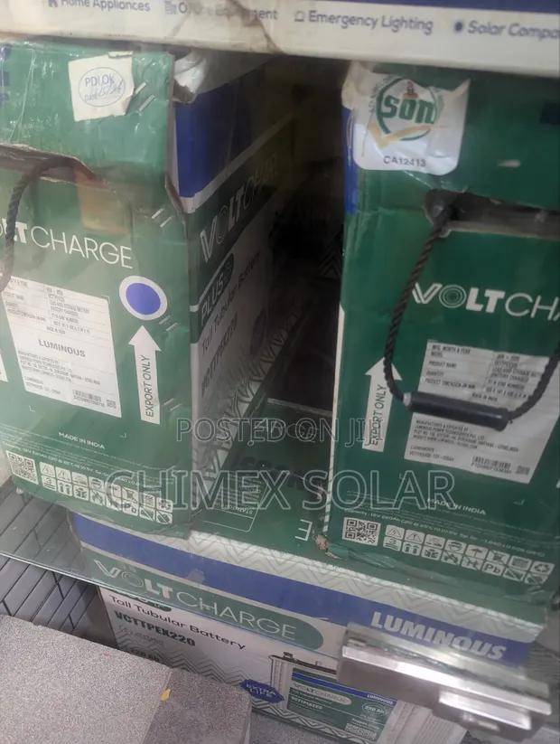 220Ah Luminous Volt Charge Tubular Batteries - 1