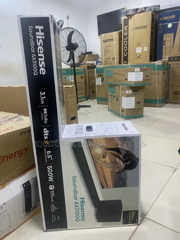 Hisense AX3100Q 500W Soundbar with Wireless Subwoofer - 1