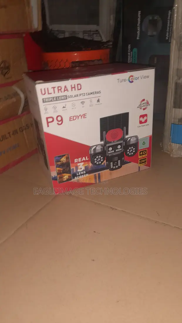 P9 Triple Lens Smart Solar Security Camera - 1