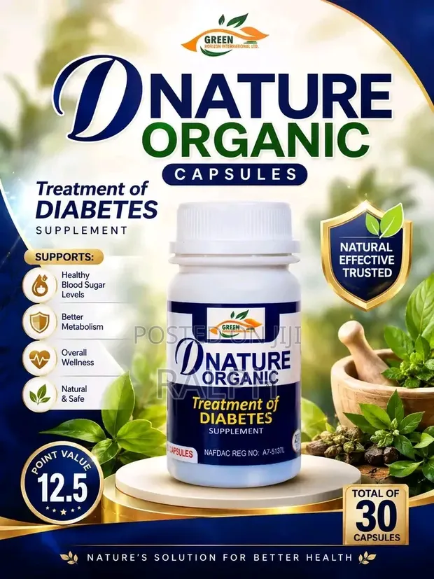 D Nature Organic Kapsul don Sarrafa Sukari - 1
