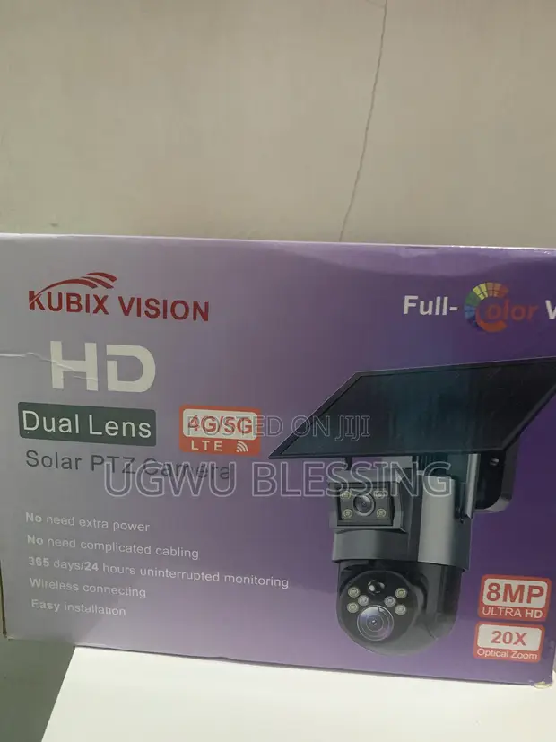 Kubix UBox 4G Dual Lens Solar CCTV Camera - 1