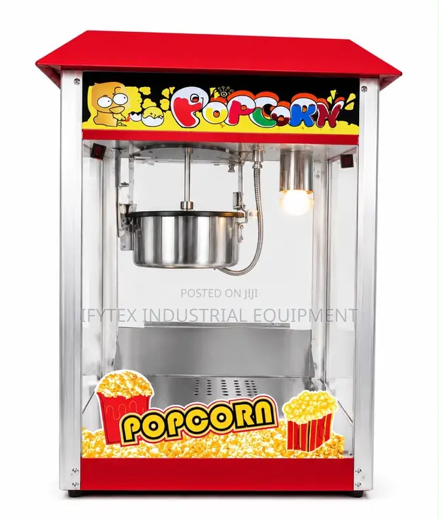 Commercial Popcorn Machine with Display Cabinet - 1
