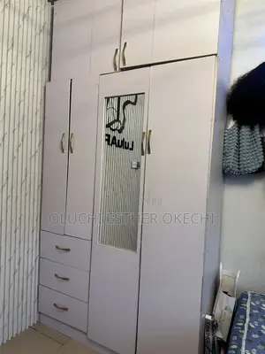 Royal White Glossy Wardrobe - Used