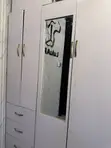 Royal White Glossy Wardrobe - Used - 3