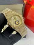 Patek Philippe Nautilus-Style Iced Out Quartz Watch - 4