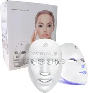 LED Face Mask Light Therapy, launuka 7, Mai Sake Caji