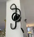 Musical Note LED Wall Light - Black - 2