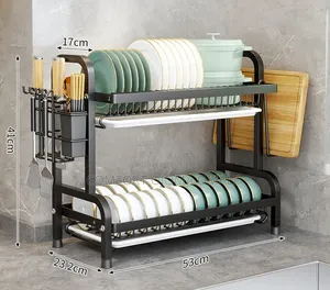 GE Black Iron Plate Rack with Utensil Hooks