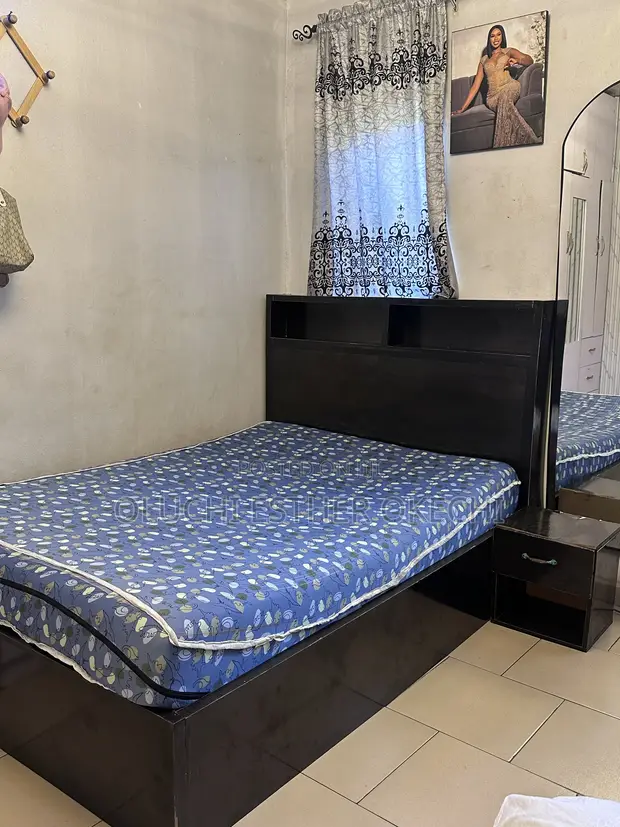 Home Interiors Black Bed Frame (Full Size) - 1