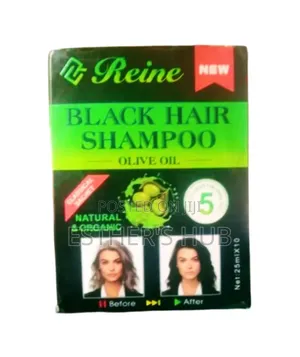 Black Hair Shampoo with Olive Oil (10 Sachets)