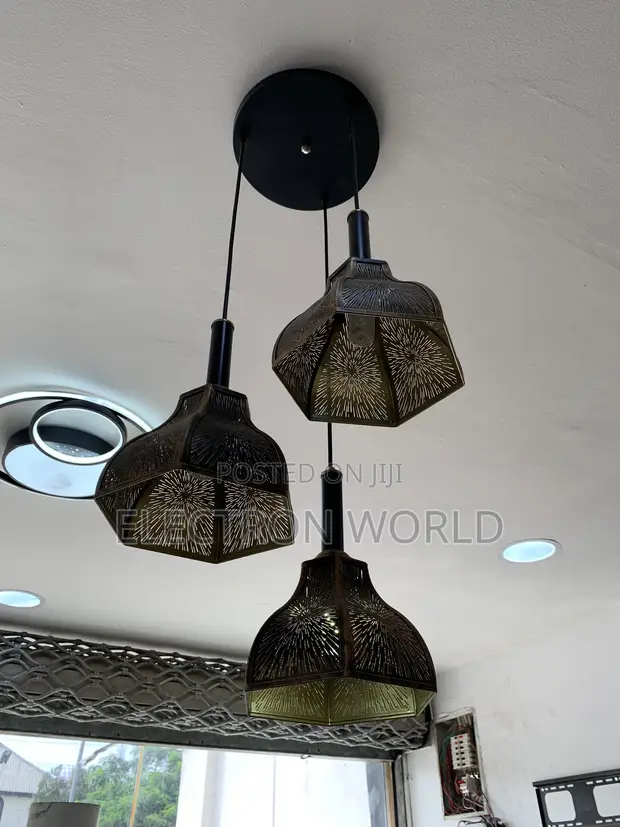 Triple Shade Pendant Ceiling Light - 1