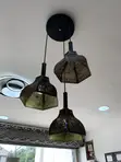 Triple Shade Pendant Ceiling Light - 2