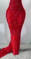 Quality Beaded Lace Fabric - Asọ Ebi Ready - 3