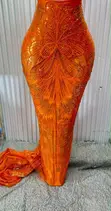 Quality Beaded Lace Fabric - Asọ Ebi Ready - 4