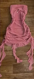 Cute Wine Mini Dress for Women - 1