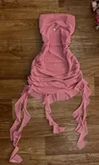 Cute Wine Mini Dress for Women - 2