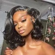 Loose Body Wave Wig - Synthetic Lace Front - 1