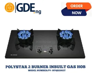 Polystar 2 Burner Inbuilt Gas Hob PV-NYQB2002T
