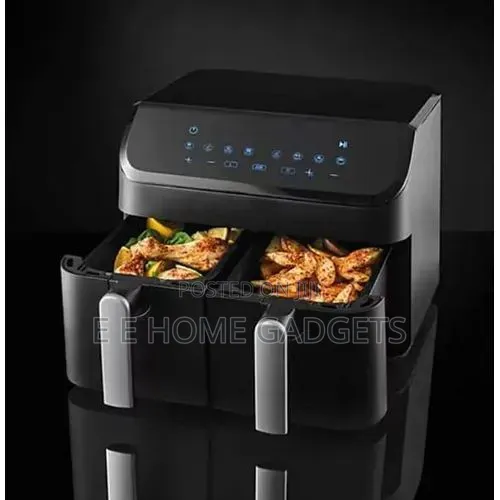 George Home 9L Dual Basket Digital Air Fryer - 2000W - 1