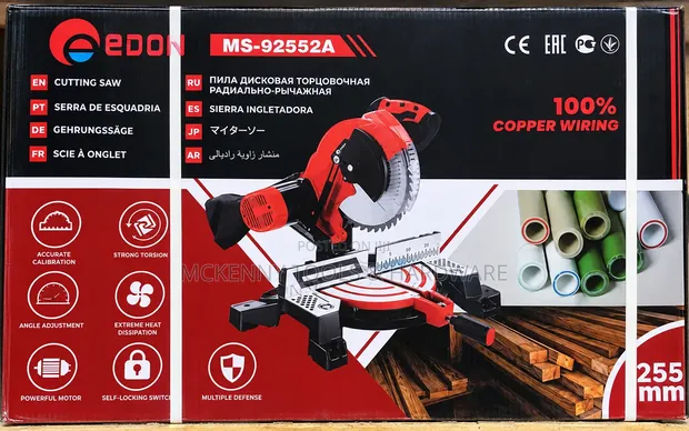 Edon MS-92552A 255mm Cutting Saw | 100% Copper Winding - 1