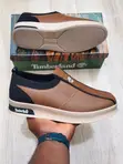 Timberland Men's Premium Leather Slip-On Loafers - Black, Brown, White - 5