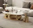 Premium Marble Center Table - Na Zamani, Mai Ƙarfi, Mai Araha - 2