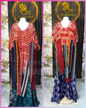 Adire Combo Bubu Dress